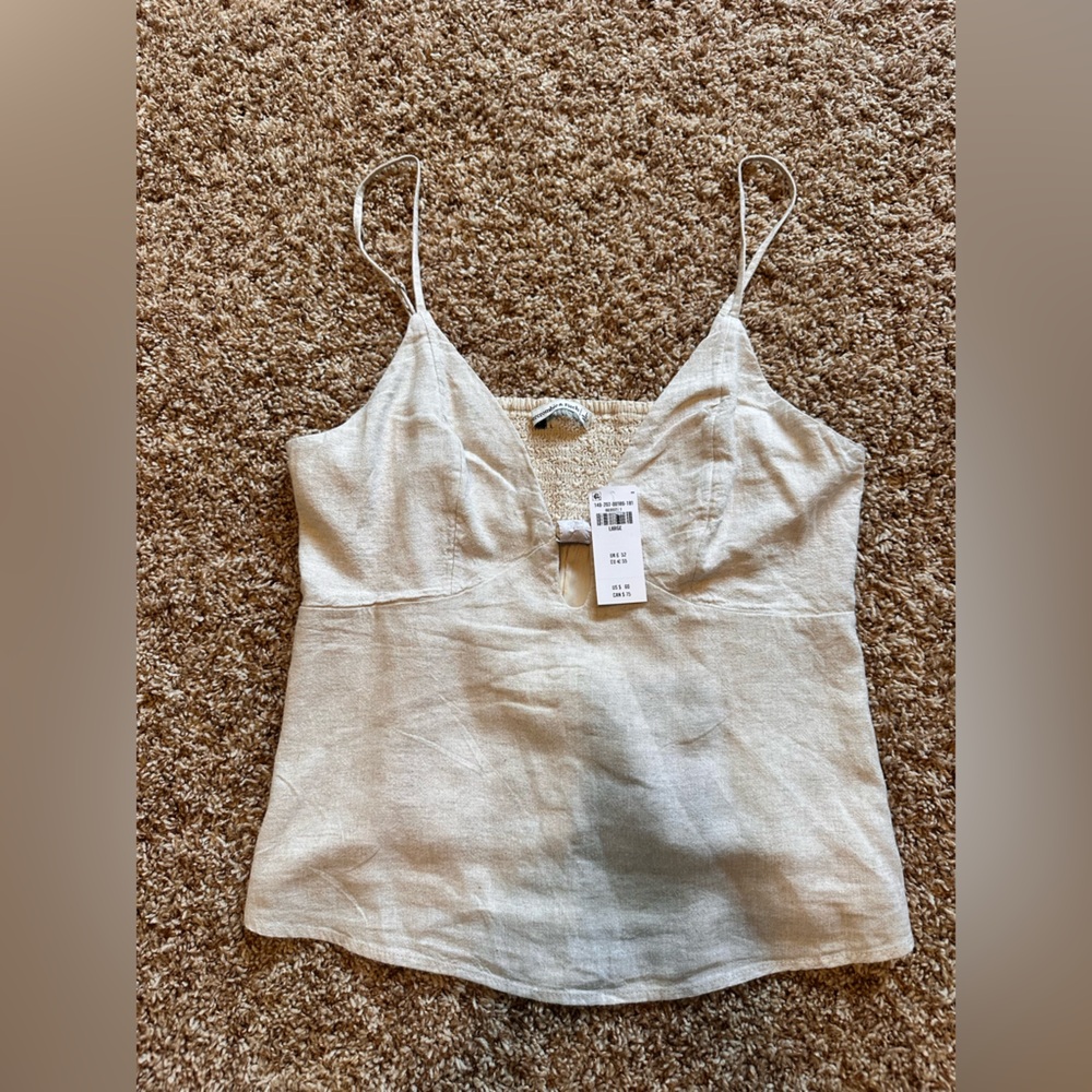 Abercrombie & Fitch Cream Tank Top